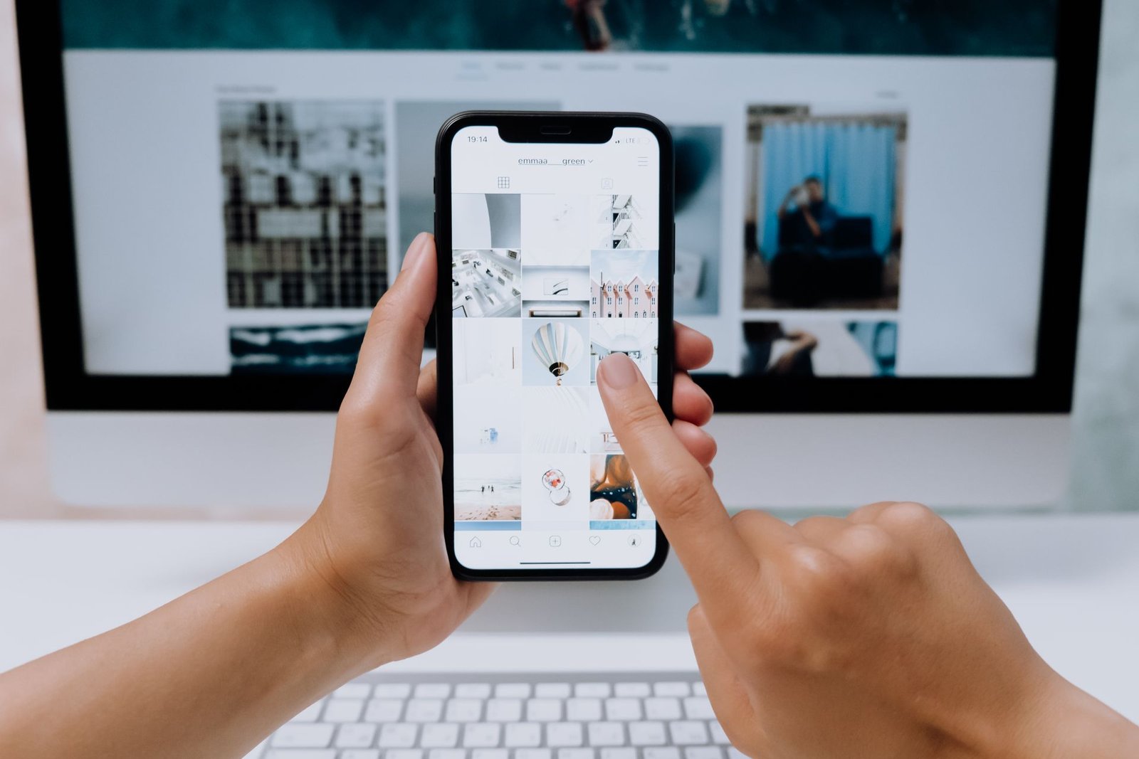 Jesyon Instagram sou telefòn