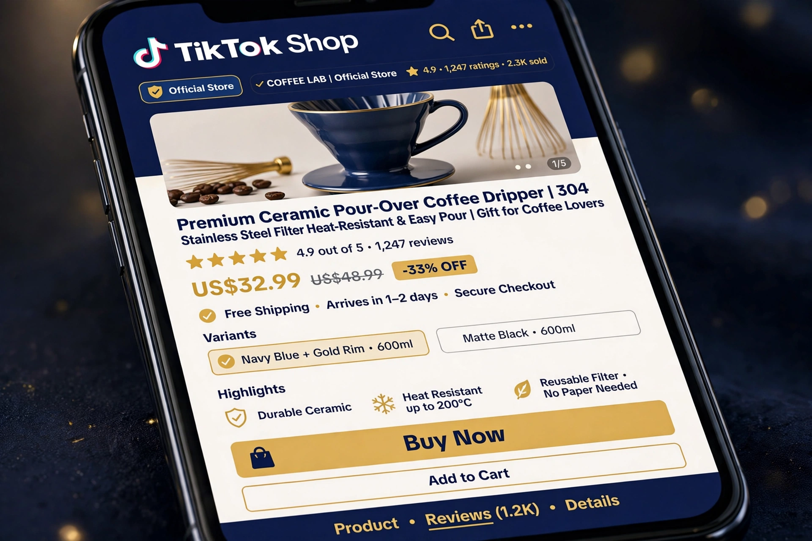 Listing pwodwi TikTok