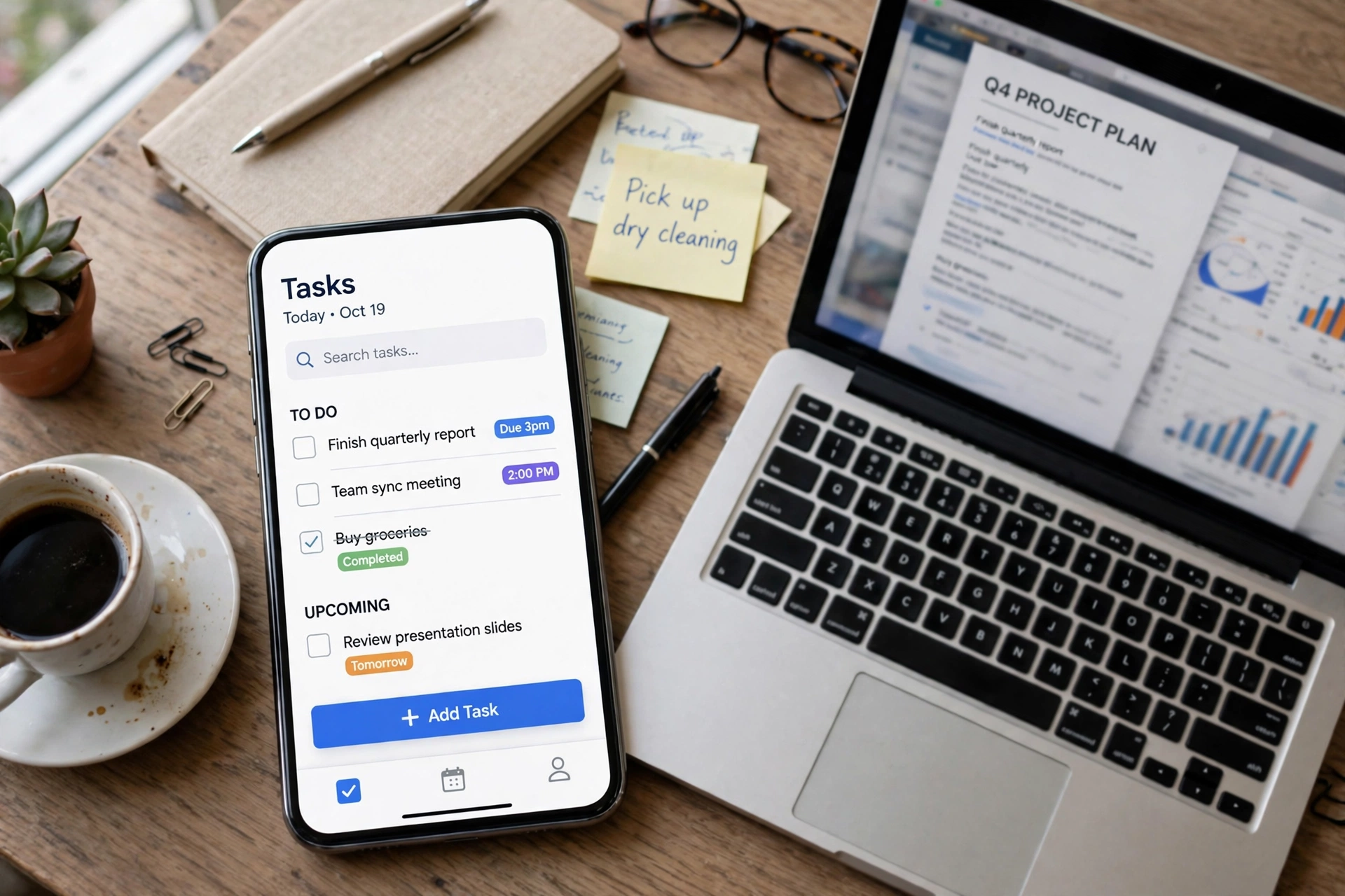 Time tracking built in