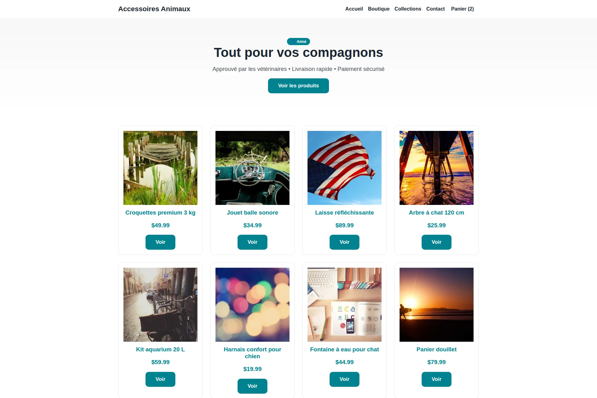 Shopify Theme — Accessoires Animaux