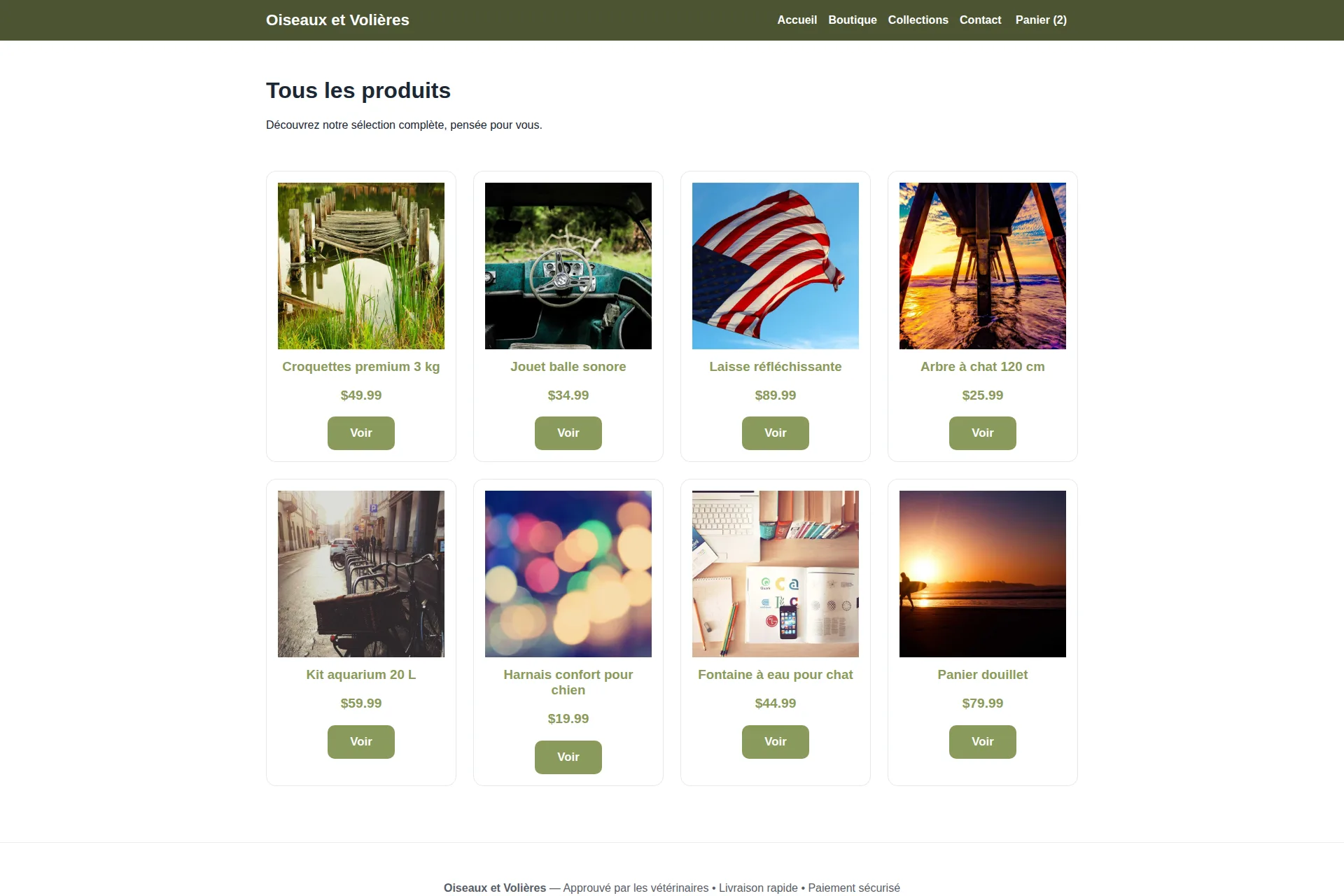 Shopify Theme — Oiseaux et Volières – Image 3