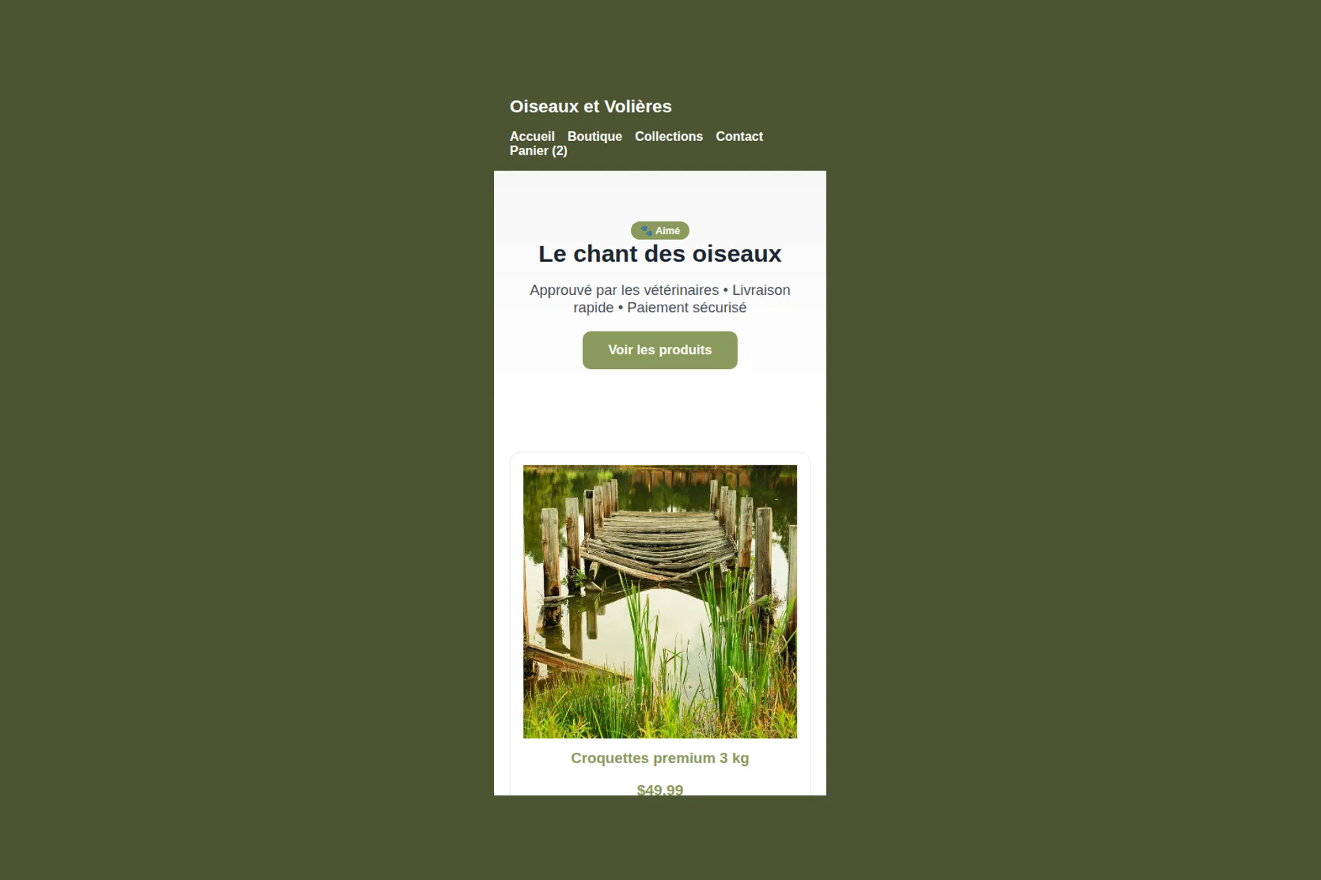 Shopify Theme — Oiseaux et Volières – Image 4