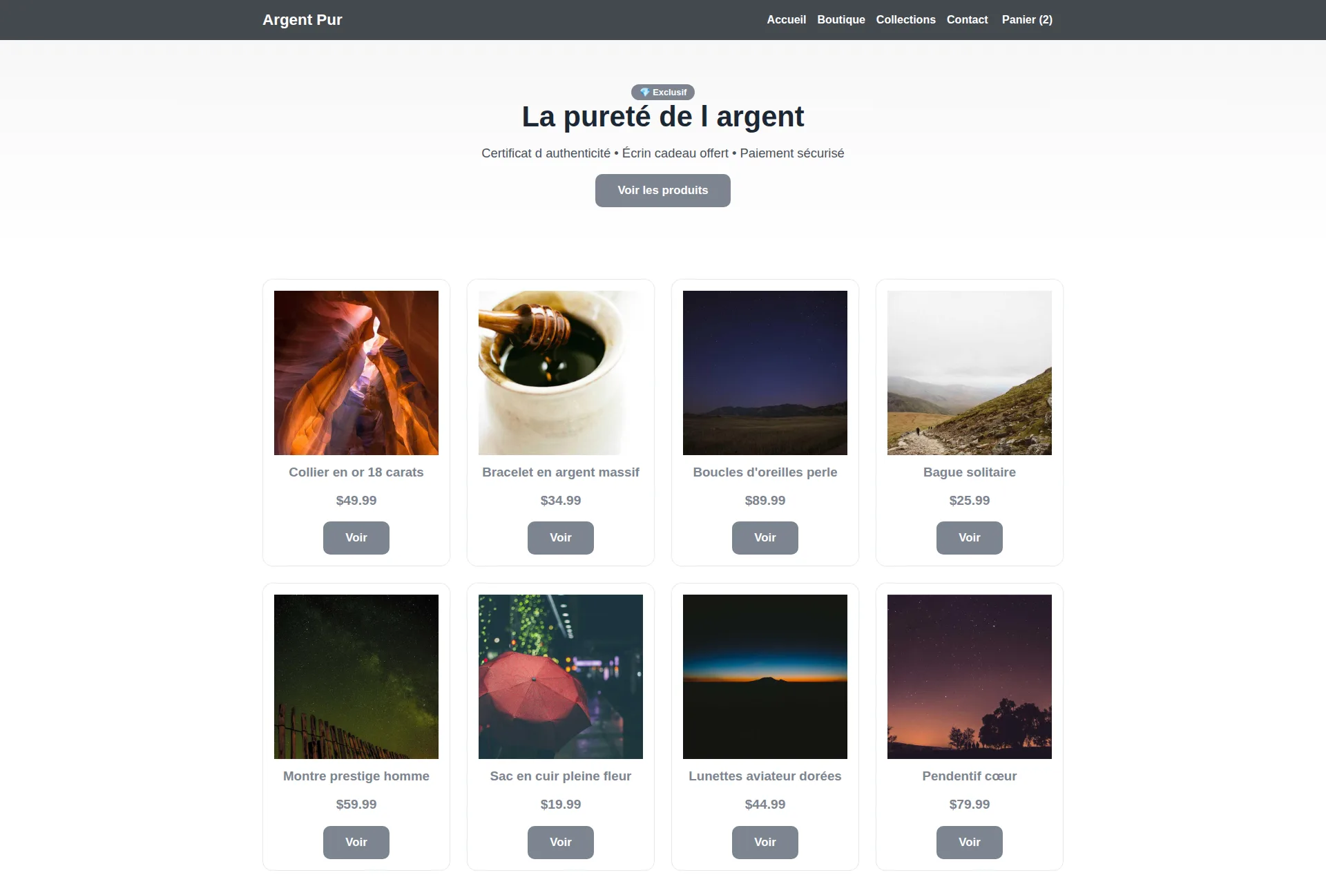 Shopify Theme — Argent Pur