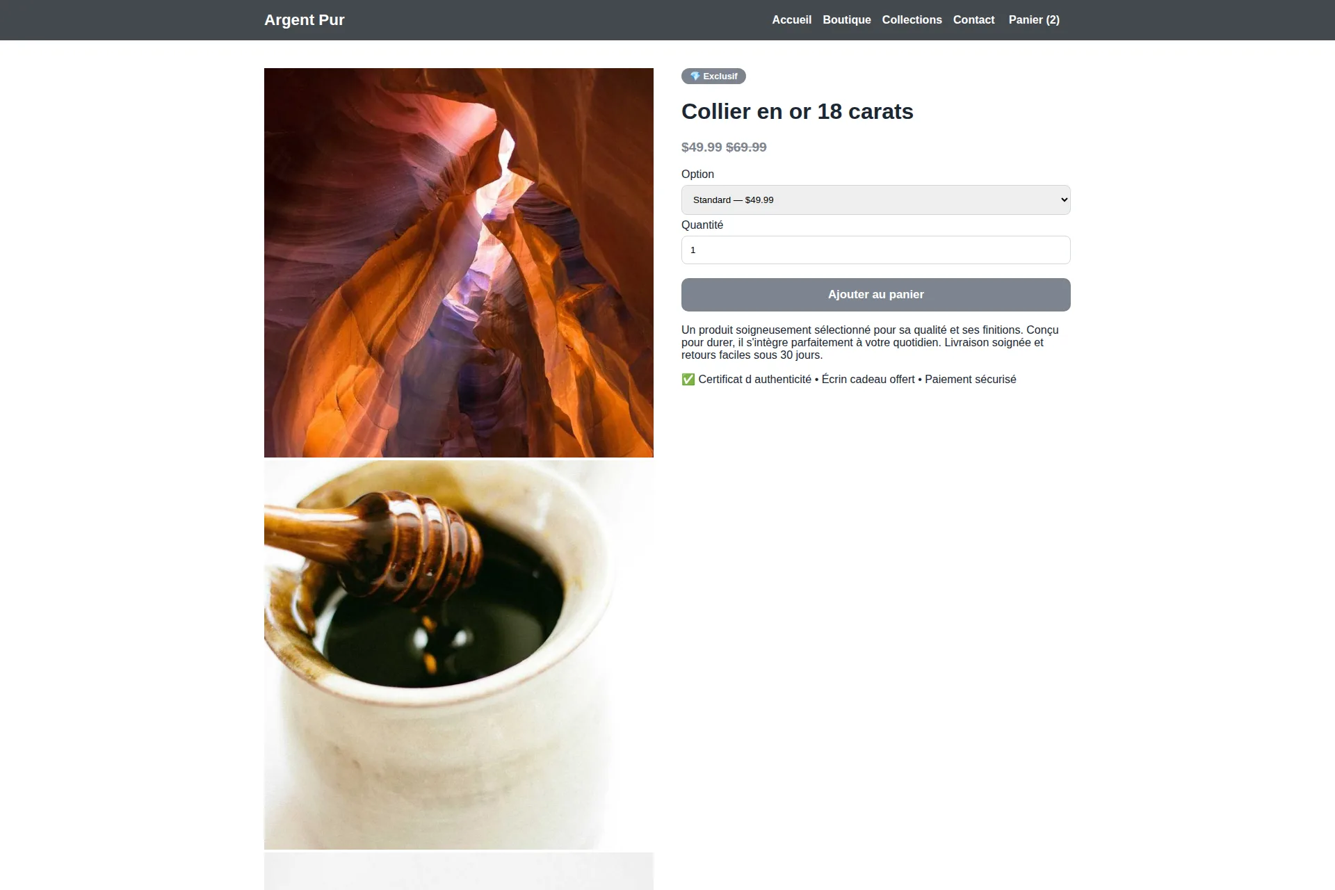 Shopify Theme — Argent Pur – Image 2