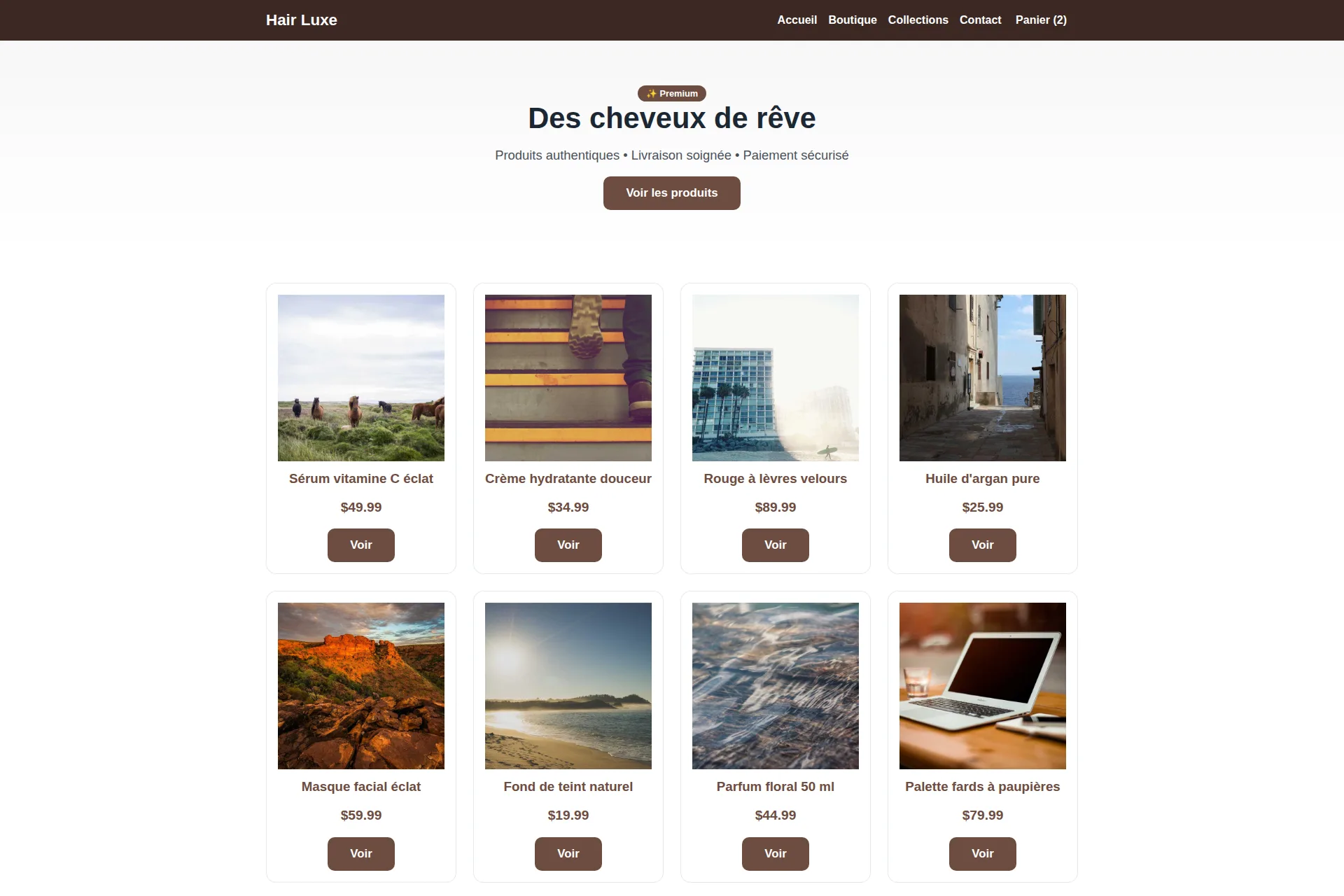 Shopify Theme — Hair Luxe
