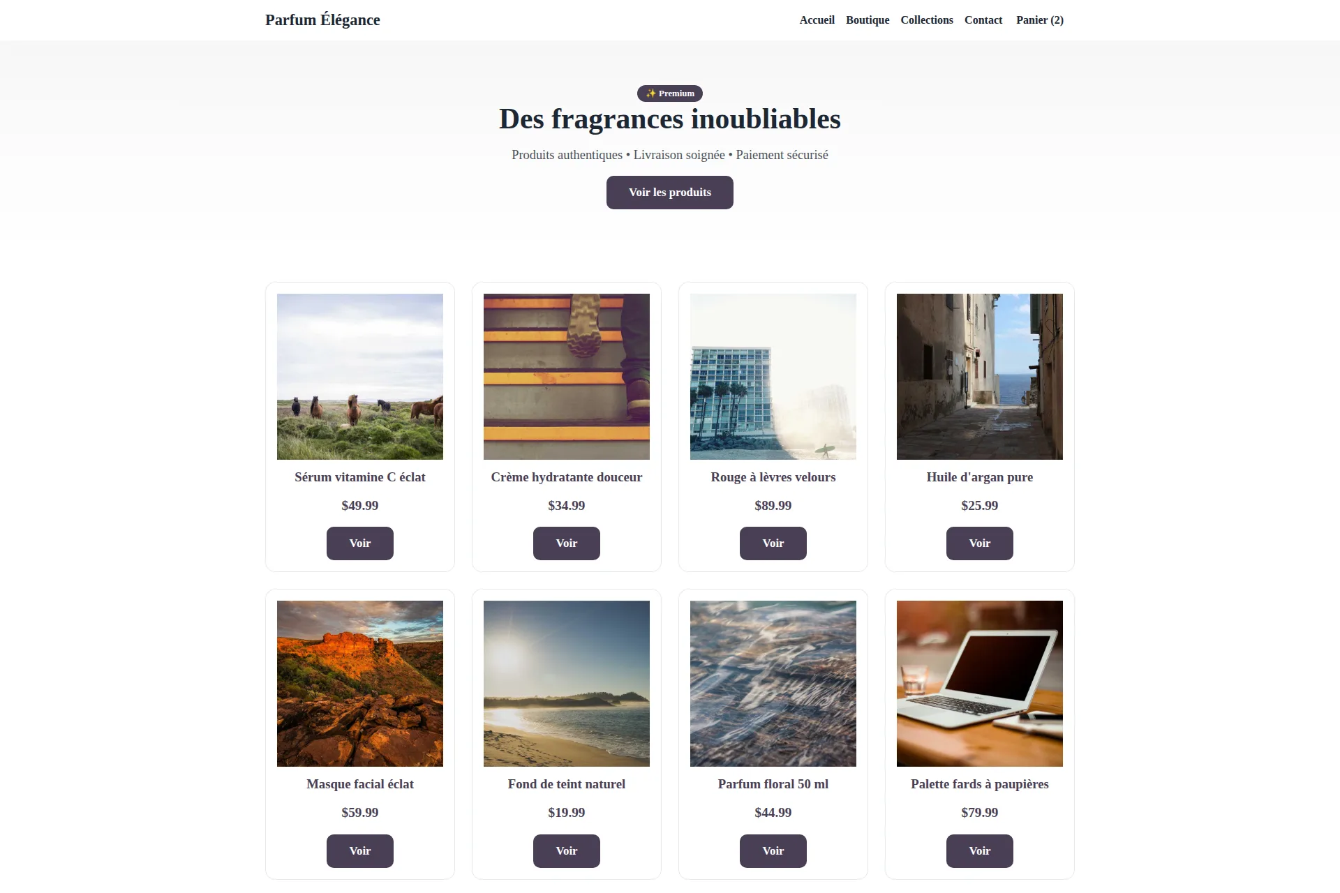 Shopify Theme — Parfum Élégance