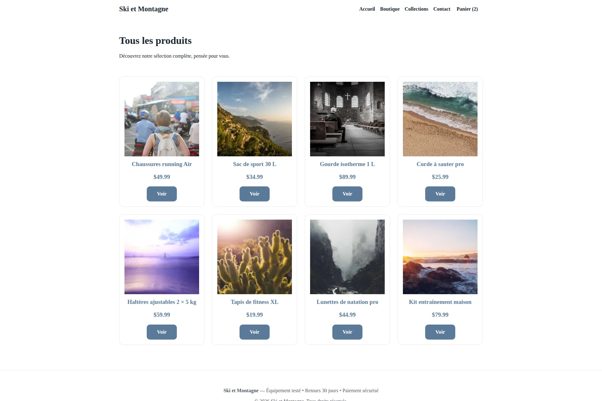 Shopify Theme — Ski et Montagne – Image 3