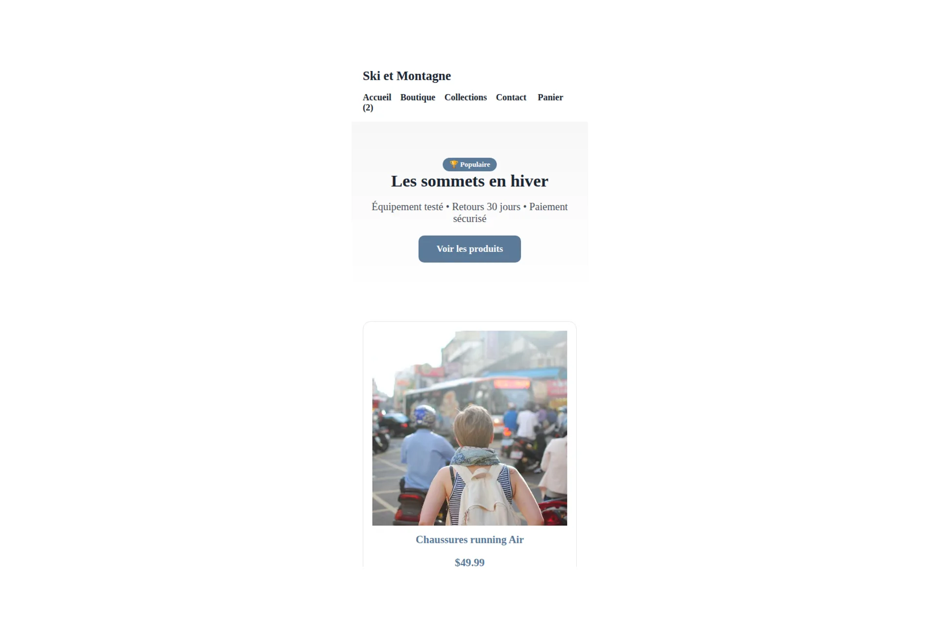 Shopify Theme — Ski et Montagne – Image 4