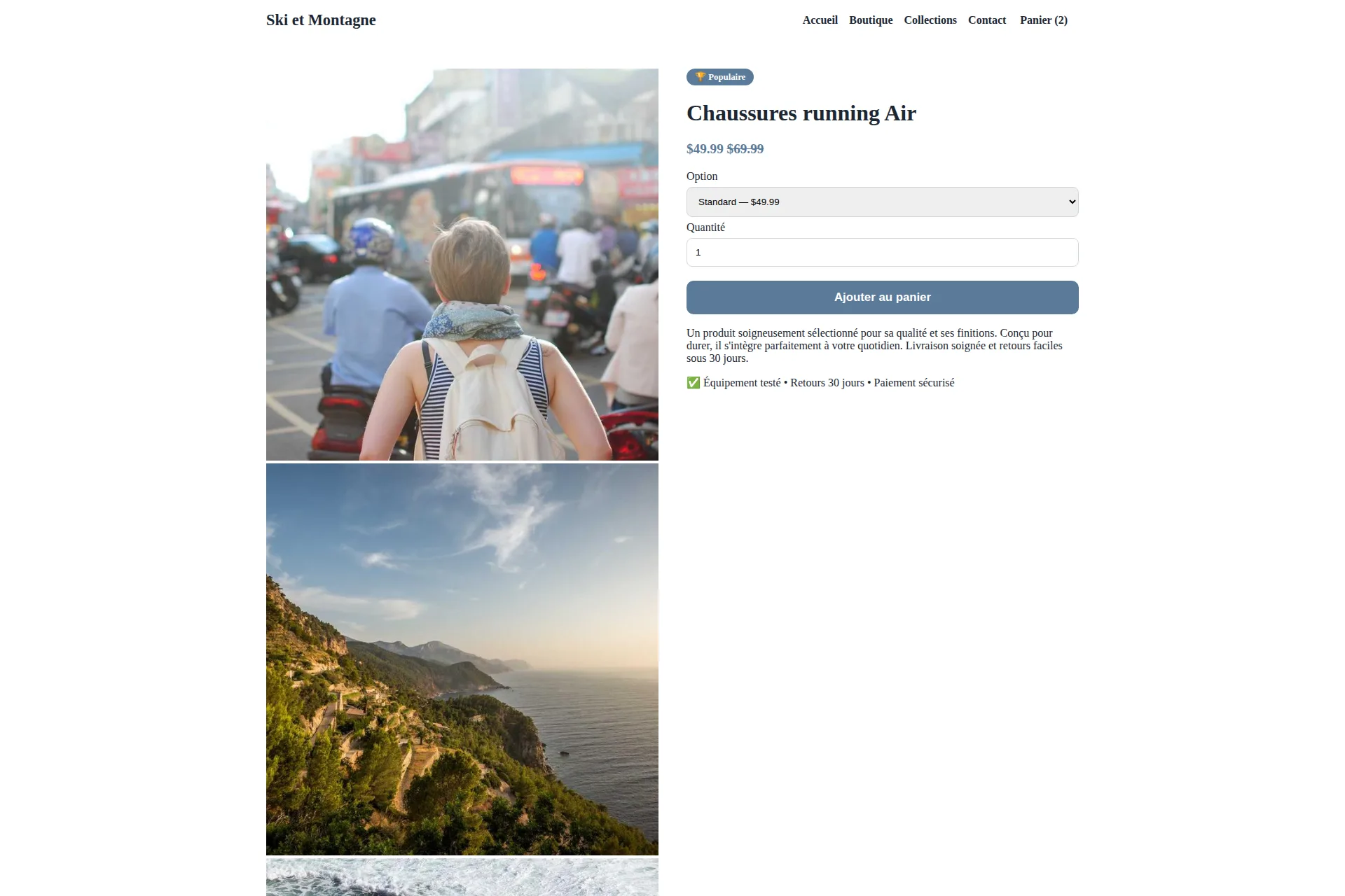 Shopify Theme — Ski et Montagne – Image 2