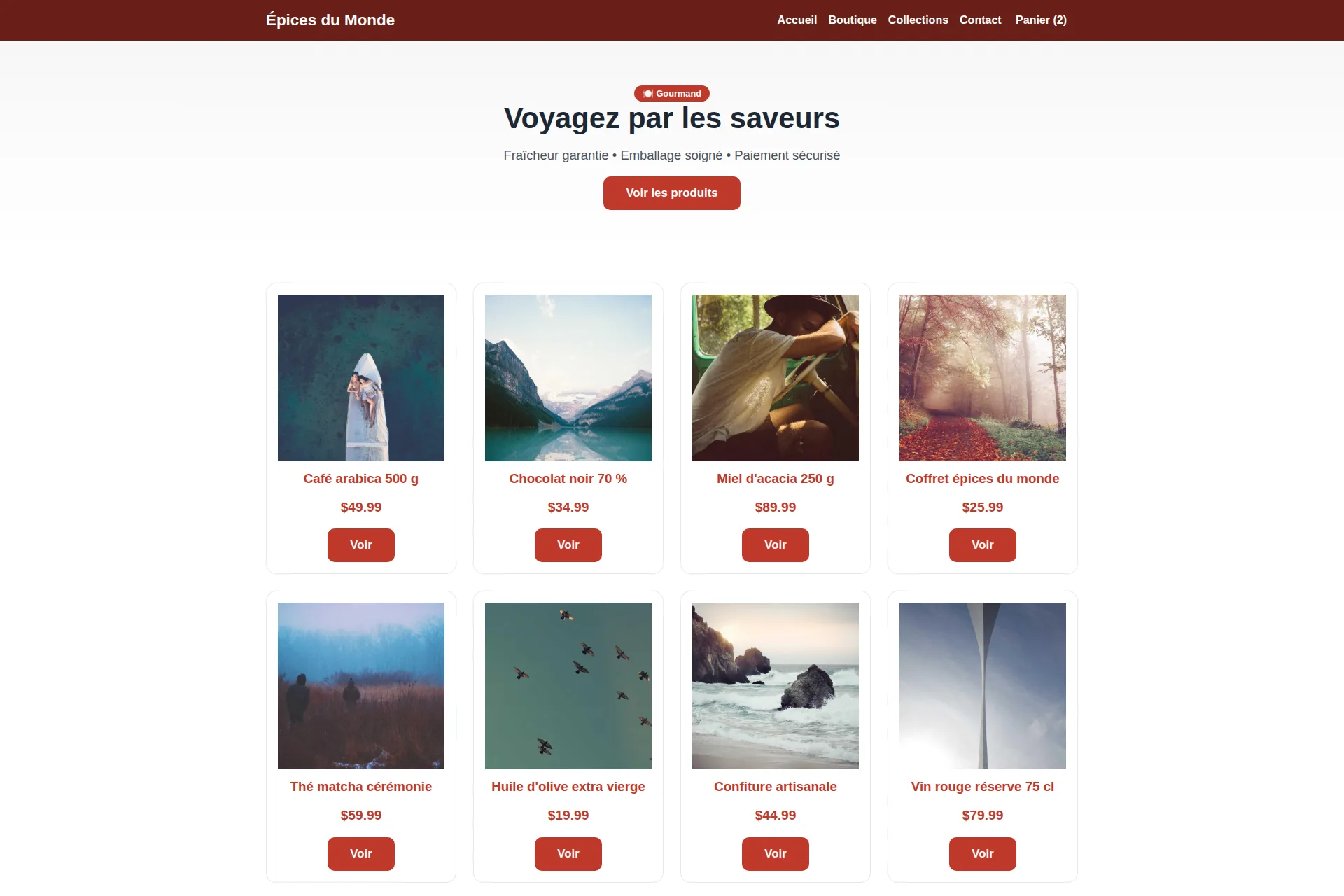 Shopify Theme — Épices du Monde