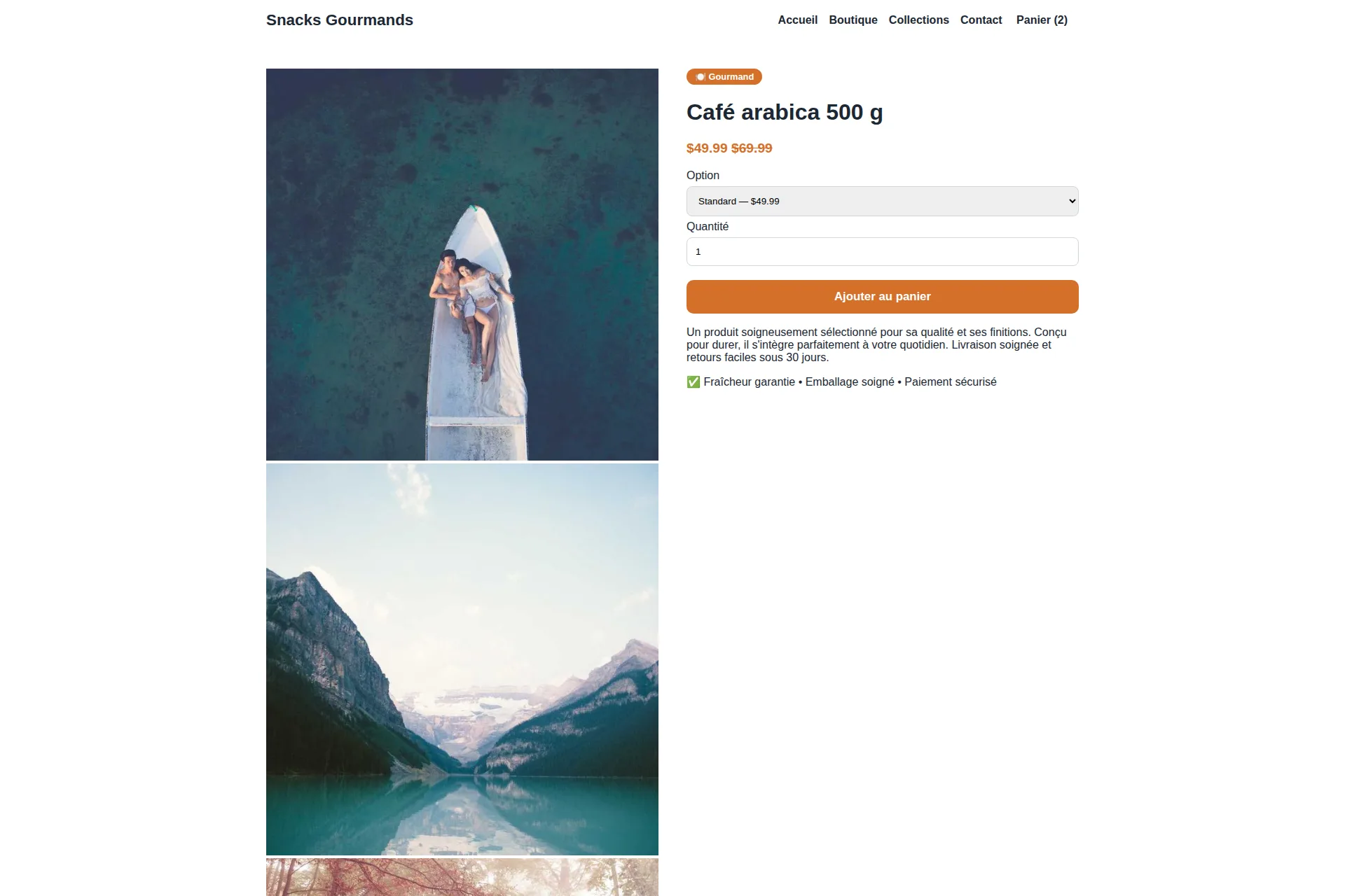 Shopify Theme — Snacks Gourmands – Image 2