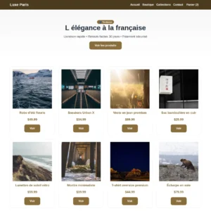Shopify Theme — Luxe Paris