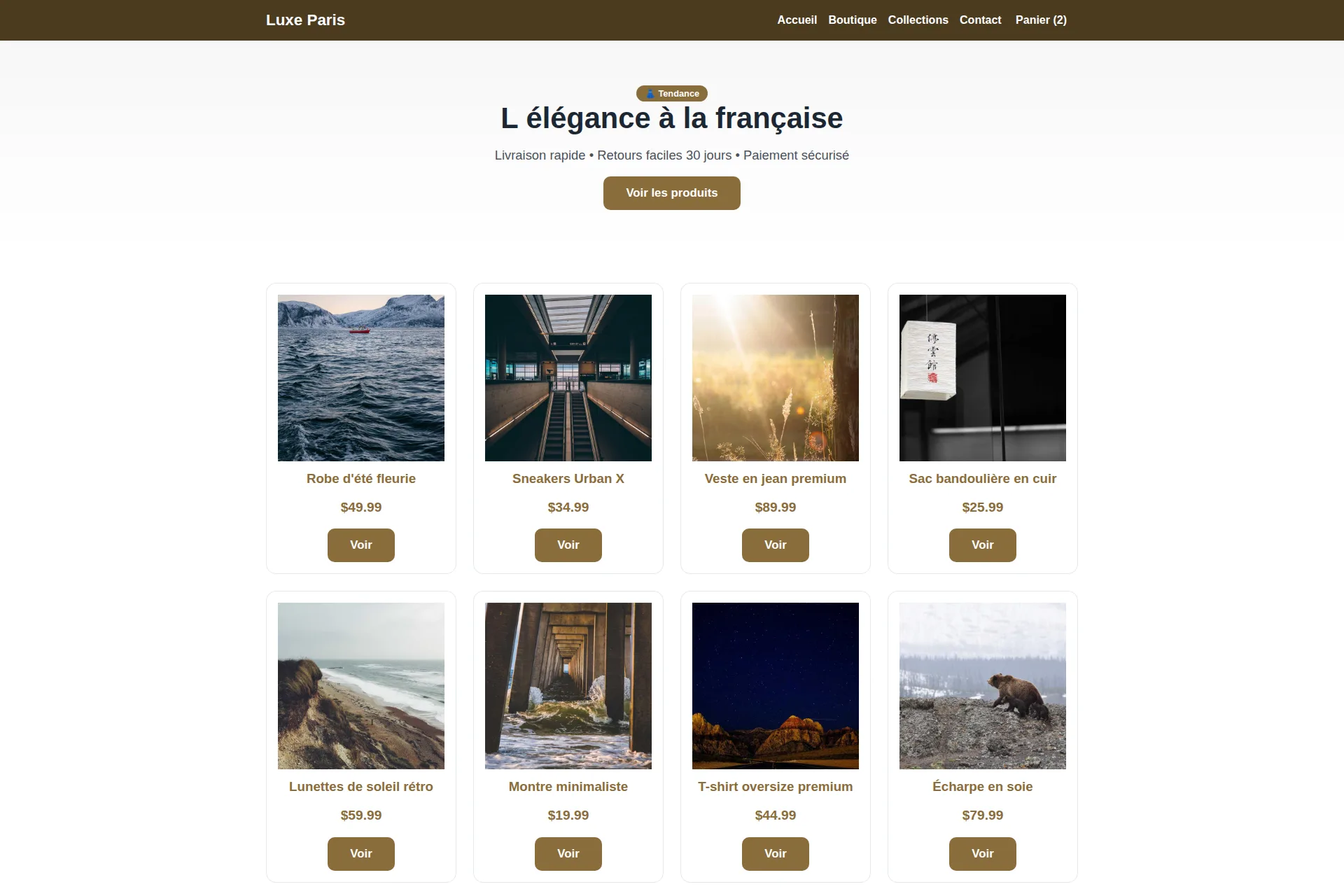 Shopify Theme — Luxe Paris