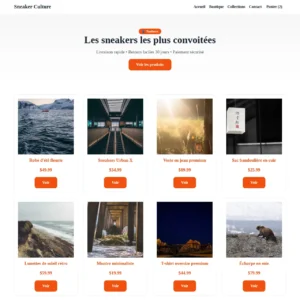 Shopify Theme — Sneaker Culture