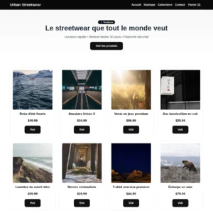 Shopify Theme — Urban Streetwear