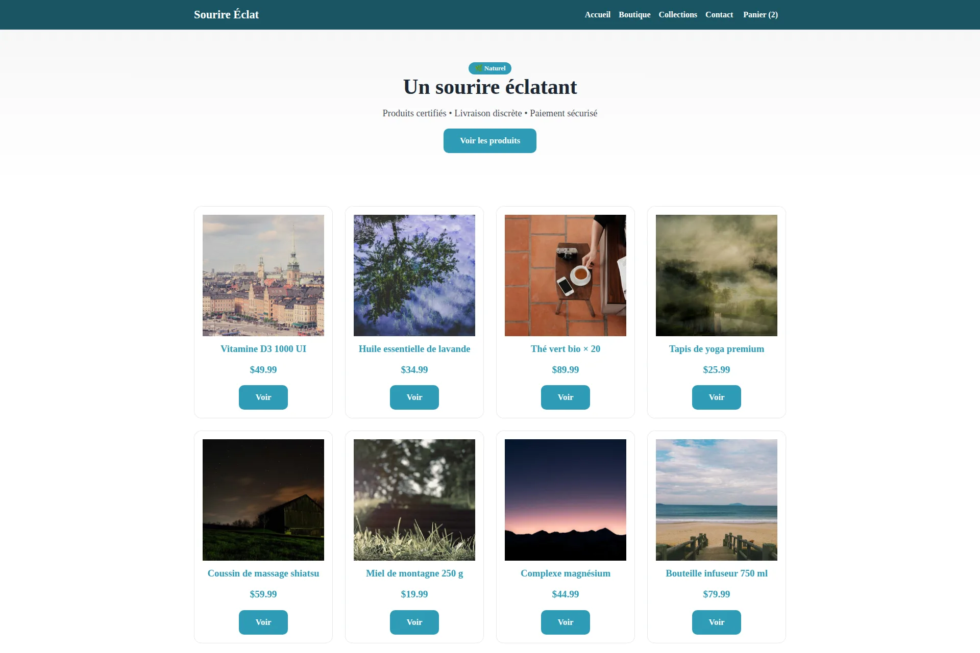 Shopify Theme — Sourire Éclat