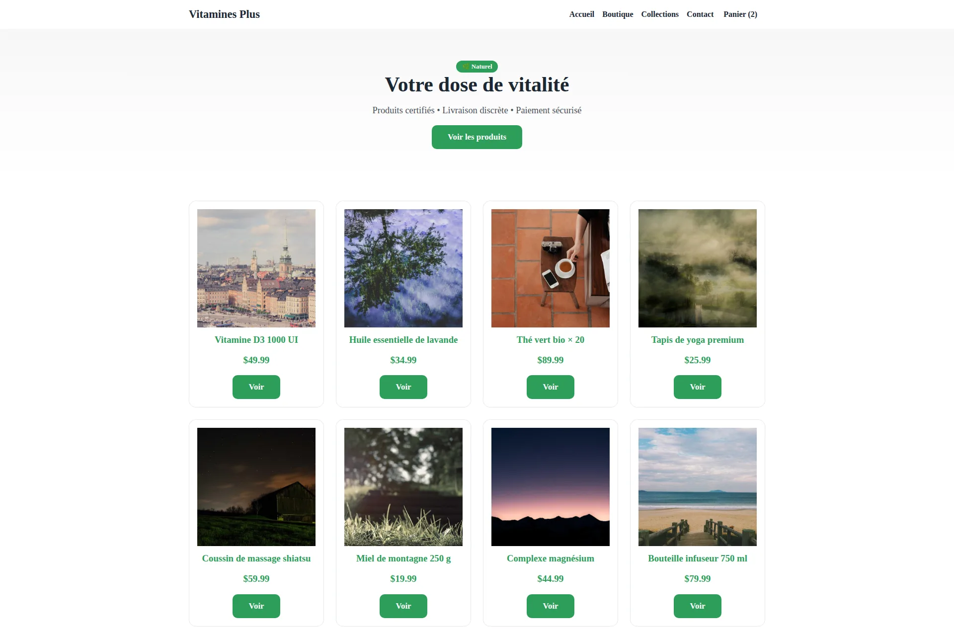 Shopify Theme — Vitamines Plus