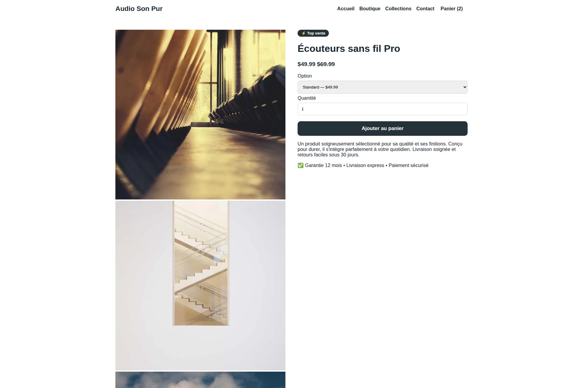 Shopify Theme — Audio Son Pur – Image 2