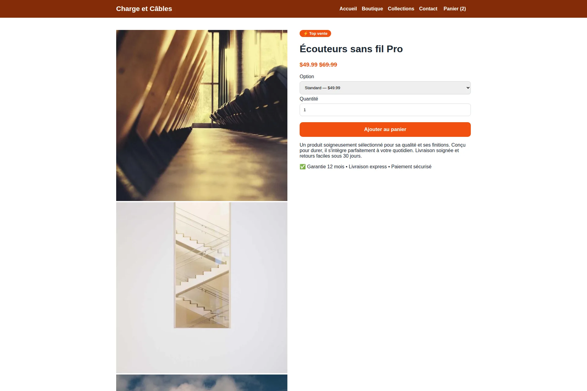 Shopify Theme — Charge et Câbles – Image 2