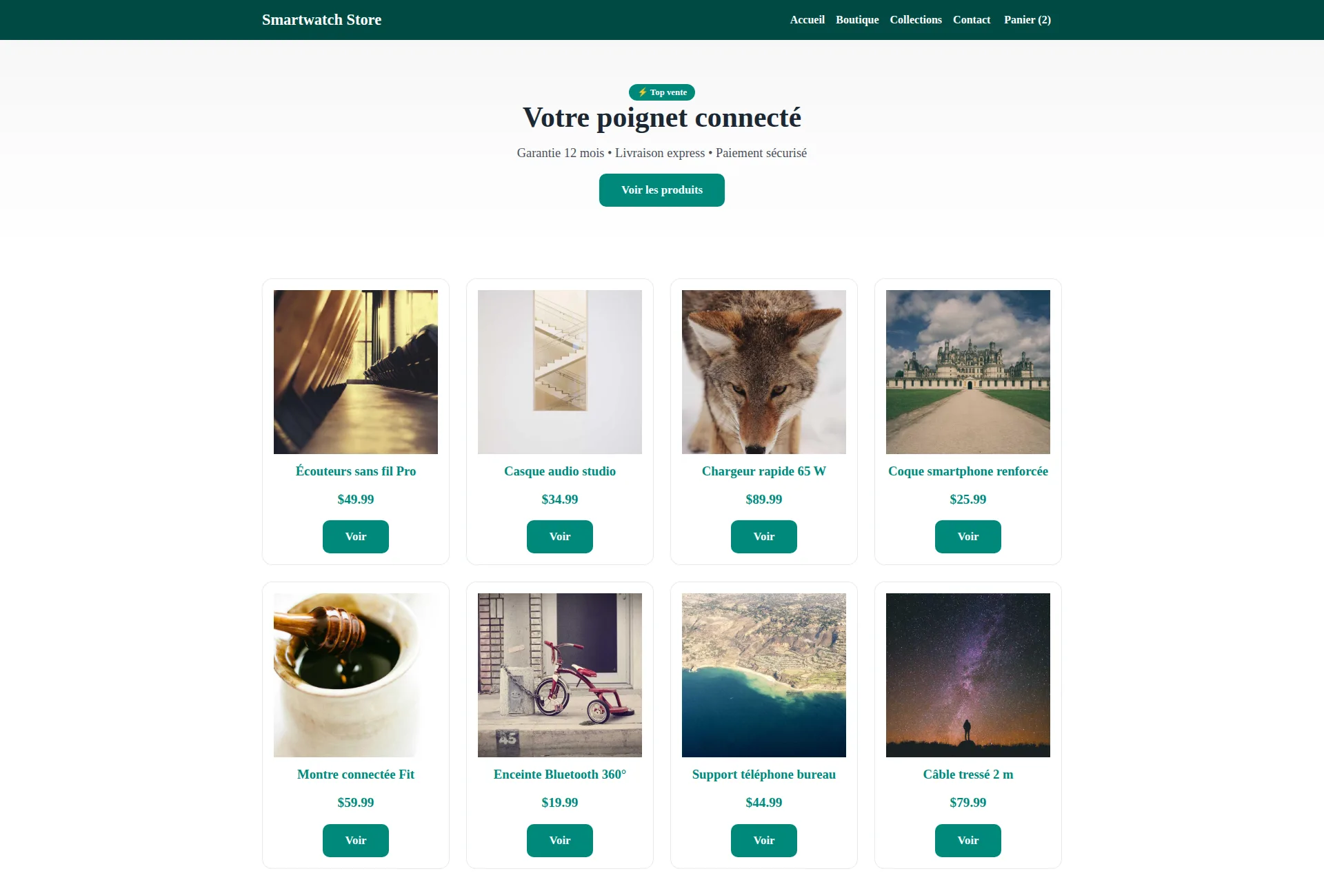 Shopify Theme — Smartwatch Store
