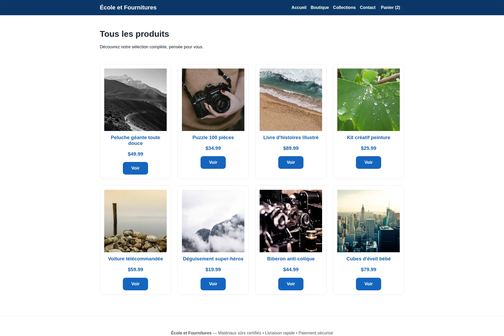 Shopify Theme — École et Fournitures – Image 3
