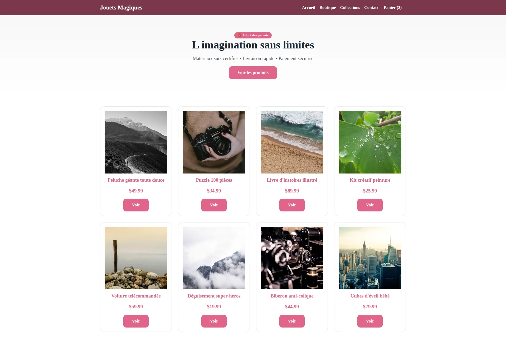 Shopify Theme — Jouets Magiques